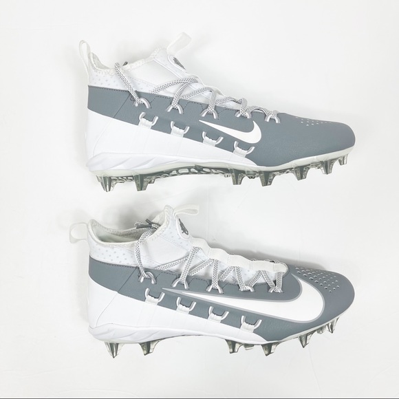 Nike Huarache 6 Elite White Wolf Grey Lacrosse Cleats 13 - Picture 5 of 11